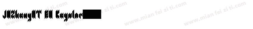 JDZhengHT EN Regular字体转换